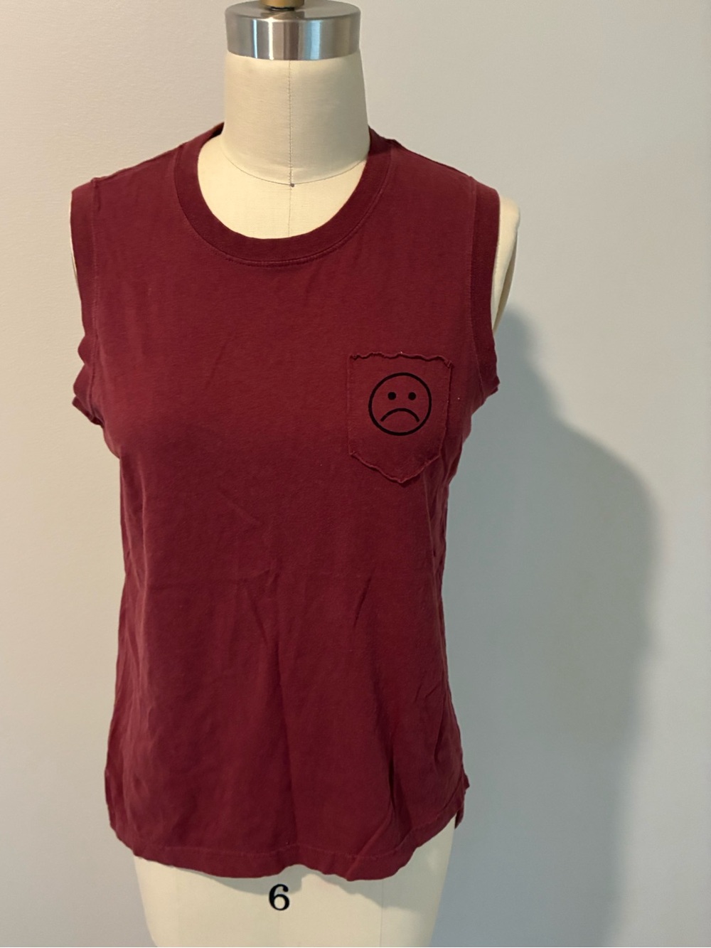 Marc by Marc Jacobs sad face muscle shirt
